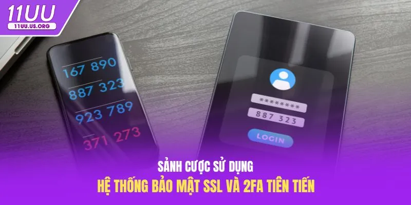 Sảnh cược sử dụng hệ thống bảo mật SSL và 2FA tiên tiến
